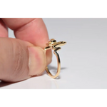 Graceful lab grown ring round cut diamond solitaire gold ring designed for modern elegance