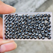 4.80Ct Natural Black Loose Round Cut Diamonds Luxury diamond engagement ring with natural'