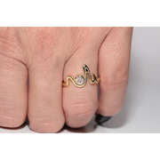 Graceful lab grown ring round cut diamond solitaire gold ring designed for modern elegance
