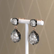 4.00 Ct pear shape lab grown diamond earrings sparkling elegant fine jewelry perfect anniversary gift design
