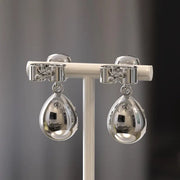 4.00 Ct pear shape lab grown diamond earrings sparkling elegant fine jewelry perfect anniversary gift design