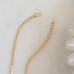 8.69 ct lab grown diamond tennis necklace with brilliant sparkling diamonds in a classic elegant fine jewelry design