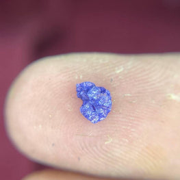 0.12 CT Rare Dark Blue Earth Mined Rough Raw Diamond