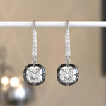 3.15 Ct lab grown diamond earrings with brilliant cut stones set in elegant design perfect for luxury jewelry wear