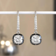 3.15 Ct lab grown diamond earrings with brilliant cut stones set in elegant design perfect for luxury jewelry wear
