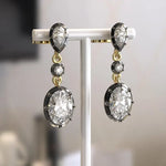 4.20 Ct Multi Cut Lab Grown Diamond Earrings Premium Bridal Jewelry Sparkling Elegant Gift