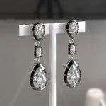 4.07 Ct lab grown diamond earrings with brilliant cut stones set in luxury stud design for elegant jewelry wear