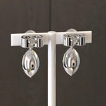 3.00 Ct Lab Grown Diamond Earrings Marquise-Round Cut Sparkling Statement Bridal Jewelry