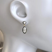 3.00 Ct Lab Grown Diamond Earrings Marquise-Round Cut Sparkling Statement Bridal Jewelry