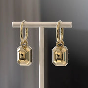 Elegant lab created diamond stud and drop earrings for women eco friendly jewelry