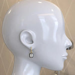 Elegant lab created diamond stud and drop earrings for women eco friendly jewelry