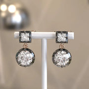 3.50 ct lab grown diamond earrings for women brilliant cut luxury stud earrings sparkling fine jewelry gift