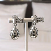 4.00 Ct oval pear cut lab grown diamond earrings minimalist everyday wear elegant fine jewelry sparkling design
