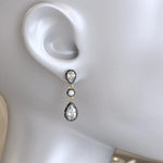 Brilliant Pear-Round Cut 5.00 Ct Lab Grown Diamond Earrings Luxury Timeless Wedding Jewelry