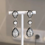 Brilliant Pear-Round Cut 5.00 Ct Lab Grown Diamond Earrings Luxury Timeless Wedding Jewelry