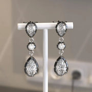 Brilliant Pear-Round Cut 5.00 Ct Lab Grown Diamond Earrings Luxury Timeless Wedding Jewelry