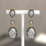 4.20 Ct Multi Cut Lab Grown Diamond Earrings Premium Bridal Jewelry Sparkling Elegant Gift