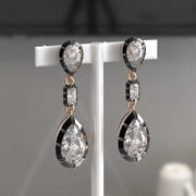 4.07 Ct lab grown diamond earrings with brilliant cut stones set in luxury stud design for elegant jewelry wear