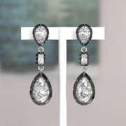 4.07 Ct lab grown diamond earrings with brilliant cut stones set in luxury stud design for elegant jewelry wear