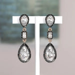 4.07 Ct lab grown diamond earrings with brilliant cut stones set in luxury stud design for elegant jewelry wear