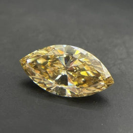 0.54 CT Fancy Yellow Marquise Shape Lab Grown Diamond