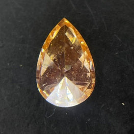 0.48 CT Pear Cut Fancy Vivid Yellow Lab Grown Diamond