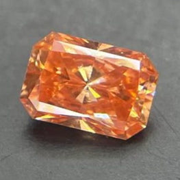 0.24 CT Fancy Orange Radiant Cut Lab-Grown Diamond