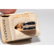 Luxury lab grown diamond ring round cut stone vintage inspired gold engagement ring design