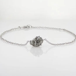 20 Ct Natural Rough Diamond Bracelet for Women in Luxury Fine Jewelry Design