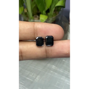 1.40 Ct natural black diamond fancy emerald cut diamond pair — diamond, raw diamonds, rough diamonds, gia certified diamonds.