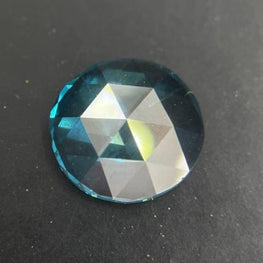 0.87 CT Round Blue Salt and Pepper Lab-Grown Diamond