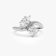 1.75 Ct MOI lab created princess cut diamond ring in gold band, elegant and refined.