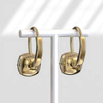 Elegant cushion cut lab grown diamond stud earrings in 14K gold 1 ct classic women jewelry