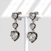 Elegant lab grown diamond earrings with brilliant cut stones set in fine gold jewelry for women