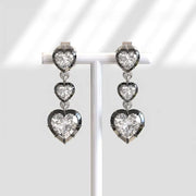 Elegant lab grown diamond earrings with brilliant cut stones set in fine gold jewelry for women