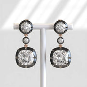 4.00 Ct round lab grown diamond earrings sparkling classic stud fine jewelry elegant luxury gift for women