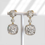 4.00 Ct round lab grown diamond earrings sparkling classic stud fine jewelry elegant luxury gift for women