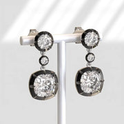4.00 Ct round lab grown diamond earrings sparkling classic stud fine jewelry elegant luxury gift for women