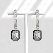 2.26 Ct emerald cut lab grown diamond earrings with brilliant sparkle elegant luxury jewelry for daily wear and gifting
