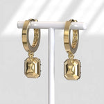 2.26 Ct emerald cut lab grown diamond earrings with brilliant sparkle elegant luxury jewelry for daily wear and gifting