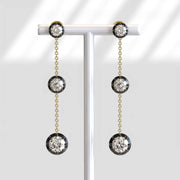 1.85 Ct princess cut lab grown diamond earrings modern chic wedding jewelry sparkling sustainable luxury design
