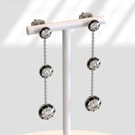 1.85 Ct princess cut lab grown diamond earrings modern chic wedding jewelry sparkling sustainable luxury design