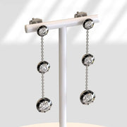 1.85 Ct princess cut lab grown diamond earrings modern chic wedding jewelry sparkling sustainable luxury design