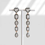 Designer Hoop Multi Shape 5 Ct Lab Grown Diamond Earrings Sparkling Luxury Jewelry for Modern Fashion