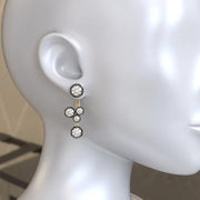 Sustainable 5.6 Ct Lab Grown Round Diamond Earrings for Women Diamond Stud Earrings