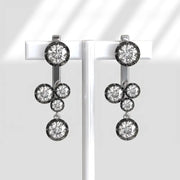 Sustainable 5.6 Ct Lab Grown Round Diamond Earrings for Women Diamond Stud Earrings