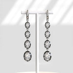 Fancy Color Oval 4.06 Ct Lab Grown Diamond Earrings Luxury Sparkling Jewelry Gift for Women