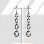 Fancy Color Oval 4.06 Ct Lab Grown Diamond Earrings Luxury Sparkling Jewelry Gift for Women
