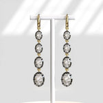 Fancy Color Oval 4.06 Ct Lab Grown Diamond Earrings Luxury Sparkling Jewelry Gift for Women