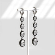 Fancy Color Oval 4.06 Ct Lab Grown Diamond Earrings Luxury Sparkling Jewelry Gift for Women